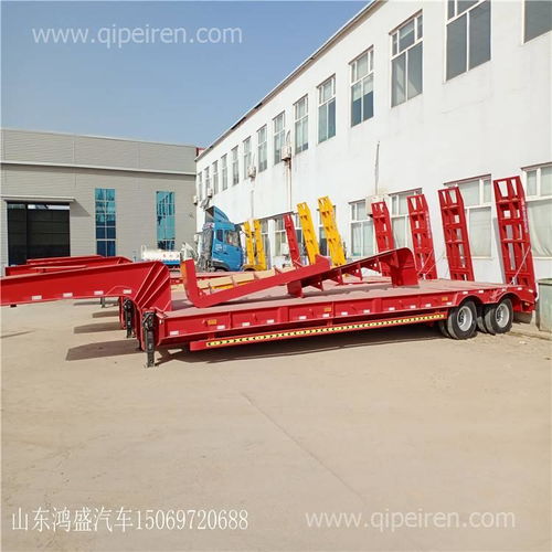 三線六橋低平板半掛車 運(yùn)輸大型挖掘機(jī)高速不超載的優(yōu)選方案